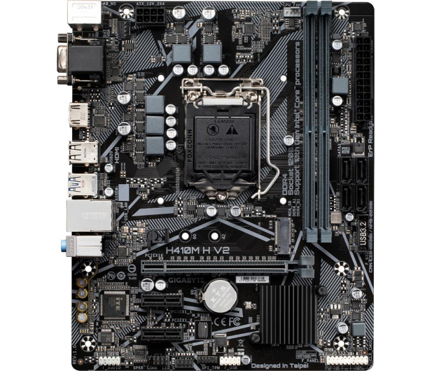 GIGABYTE Płyta główna H410M H V2 s1200 2DDR4 HDMI/D-SUB M.2 mATX - 1071819 - zdjęcie 3